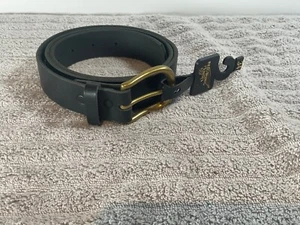 NEU Red Wing schwarzer Ledergürtel massive Messingschnalle hergestellt in USA 96542 Herren - Bild 1 von 6