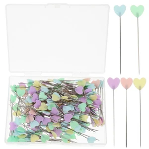 200 Pcs Stifte Nähen Reisen Kleiner Fixierstift Herzkopf-Nähnadel - Bild 1 von 12