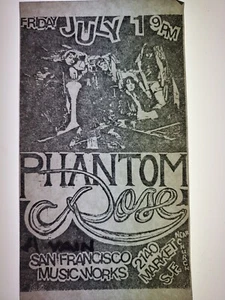 Phantom Rose con Voin Punk Flyer Music Works '88 SF hardcore 4,5 X 8,5 - Imagen 1 de 1