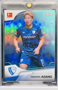 /275 TAKUMA ASANO 2022-23 Topps Chrome Bundesliga AQUA BUBBLE REFRACTOR SP Japan - Picture 1 of 2