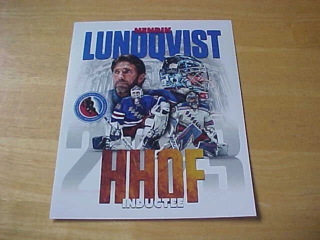 Foto de Henrik Lundqvist New York Rangers Salón de la Fama 8x10 ENVÍO GRATUITO 3/más Foto 1 de 1