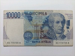 10 000 Lire Alessandro Volta Serie Sostitutiva XC A - Foto 1 di 3