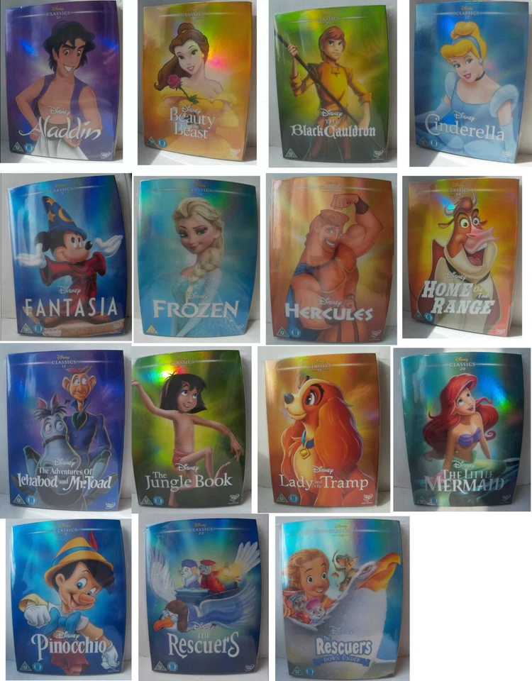 Disney Animated Classics with Ltd Edition O-Ring Slipcover New Sealed DVD select - Image 1 of 1