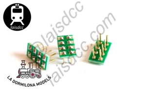 LAISDCC 860006 Enchufe hembra de 8 pines, conector NMRA macho para nm652, (c101) - Imagen 1 de 1