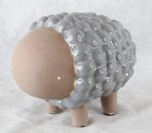 Pottery Sheep Money Bank Critter Piggy Bank Ceramic - Imagen 1 de 9