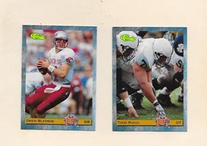 1993 Patriots Classic 2 Card Team Set ROOKIES Drew Bledsoe and Todd Rucci - Picture 1 of 1