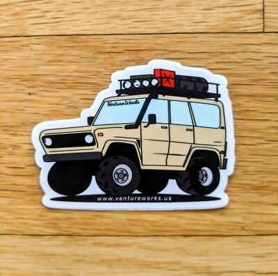 Pegatina Toyota Land Cruiser FJ60 Overland Mitsubishi Montero Pajero Ford Bronco Foto 1 de 2