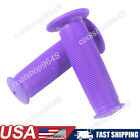 Black Motorcycle Rubber Hand Grips 22Mm Handlebar Grip Cover Rose Purple