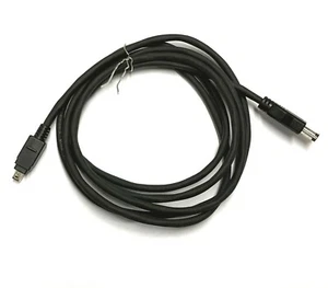 Male 4 Pin Mini FireWire to 6 Pin Male IEEE 1394 Data Cable Cord 6 ft 4 in Black - Picture 1 of 5