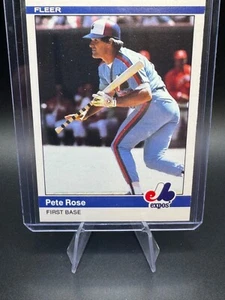 1984 Fleer Update Pete Rose #U-102 Montreal Expos MLB - Picture 1 of 2