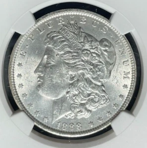1888 MORGAN SILVER DOLLAR~NGC MS 62 VAM 7B LEGACY COLLECTION REF#00-020 - Picture 1 of 4