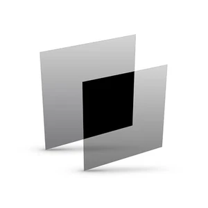 Polarisationsfolie 200 x 200 x 0,4 mm zirkular 0° | 2 Stk.-Set (L+R) | Typ ST-37 - Bild 1 von 4