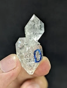 Espécimen de cristal Enhydro ventana esquelética móvil de cuarzo [video incluido] - Imagen 1 de 11