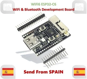 WiFi6 ESP32-C6 Development Board Crystal Oscillator RGB LED ESP32 WiFi Bluetooth - Imagen 1 de 9