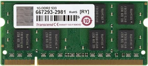 Transcend 1 GB PC2-4200 533MHz 200-Pin 1.8V Non ECC DDR2 SO-DIMM Laptop Memory - Picture 1 of 1