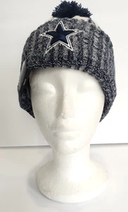 Dallas Cowboys Mütze Beanie Strick Bommel New Era NFL Blau - Bild 1 von 4