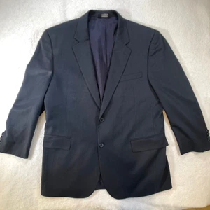Jos. A. Bank Traveler's Collection Suit Jacket Blazer Mens 44 R Navy 100% Wool - Picture 1 of 15