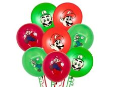 12pk Super Mario Latex 12" Balloons Kids Birthday Party Decorations