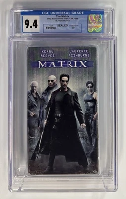 VHS — CGC 9.4/A+  THE MATRIX — FIRST PRINT - Image 1 of 3