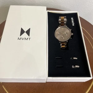 MVMT Nova Two-Tone St. Steel Chronograph Wrist Watch (parts/repair) With Box - Picture 1 of 7