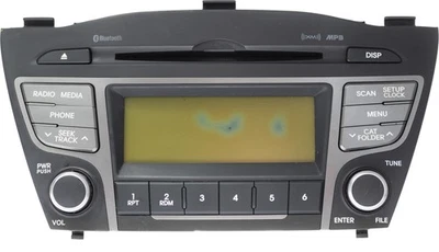 2014-15 Hyundai Tucson AM FM Radio Single CD Satellite Bluetooth 96150-2S330TJP - Image 1 of 4