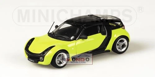 1:43 Minichamps Smart Roadster Coupe? 2002 Yellow 400032120 Diecast Modellino - Immagine 1 di 2