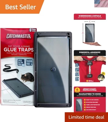 Eficaz Juego de Trampas de Pegamento - Bandejas Adhesivas para Protección del Hogar contra Ratones y Serpientes Foto 1 de 4