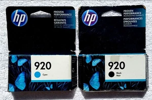 Cartucho de tinta negro HP 920 GENUINO paquete de 2 para Officejet 6000 6500 7500 - Imagen 1 de 4