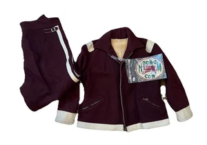 Mens VTG 1930s St Paul MN Hook-EM Cow Grommet Jacket And Pants Buckle Back  - Picture 1 of 23