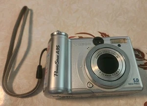 Canon PowerShot A95 Digitalkamera 12x optischer Zoom silber getestet funktioniert - Bild 1 von 5