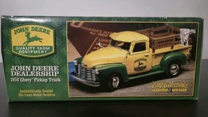 John Deere Dealership 1950 Chevy Pickup Truck Ertl Prestige Set 1:25 - Picture 1 of 7