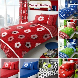 Football Duvet Cover Pillow Case Reversible Kids Bedding Set Matching Bed Sheets - Picture 1 of 23