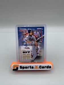 2002 Donruss Originals Chipper Jones Hit List Game Used Bat Relic #d /359 Braves