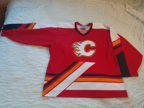 Calgary Flames Vintage Hockey JERSEY Reverse Retro Inspiration CCM Cover