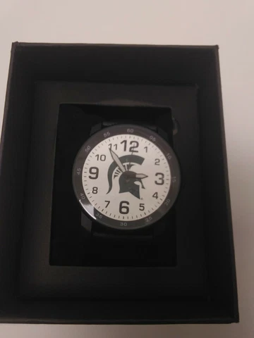 Michigan State Spartans NCAA Men's Black Sparo Spirit Watch Cover