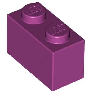 Lego - Magenta 1x2 - Stein - Bild 1 von 1