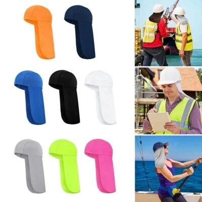 Cooling Cap Elastic Sun Shade Hat With Neck Shield Hard Cap Neck Cover Protector - image 1 of 4
