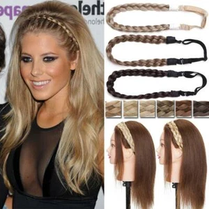 Fashion Hairband Twisted Braids Hair Band Braided Headband Bohemian Plait Gifts - Picture 1 of 23