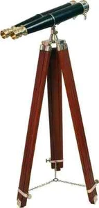 Vintage Brass Binocular Telescope 30x Nautical Floor Tripod Stand Marine gift - Picture 1 of 5
