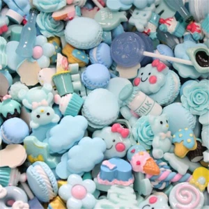 6 Color for Choice Mixed Resin Cake Candy Sweet Flatback Cabochon Ornament 10PCS - Picture 1 of 11