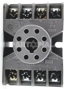 Potter & Brumfield 27E122 Relay Socket, Gray, 10A, 300V - Picture 1 of 7