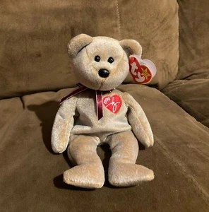 Mint Rare Ty 1999 Signature Bear Beanie Baby With Tag Error - Picture 1 of 8