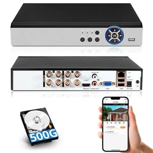 DVR 8 canali H.265+ 1080P con disco rigido 500 GB per sistema di telecamere di sicurezza USA - Foto 1 di 8