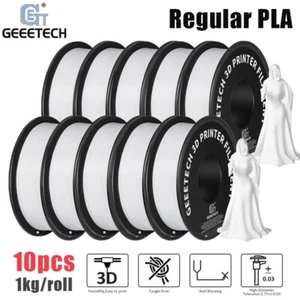 10KG 1kg/spool White PLA Geeetech 3D Printer Filament 1.75mm PLA Consumables US - Afbeelding 1 van 9