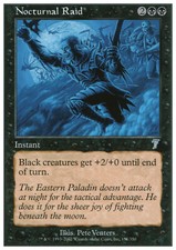 Magic the Gathering MTG Nocturnal Raid (151) Seventh Edition   LP
