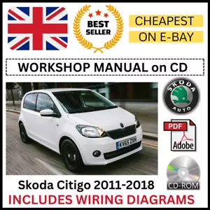 Skoda Citigo 2011-2018 Workshop Manual Service Repair + Wiring Diagrams ON CD - Picture 1 of 8