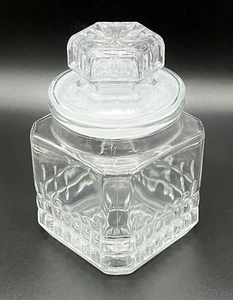 Vintage Koeze Clear Glass Apothecary Canister Candy Jar - Picture 1 of 8