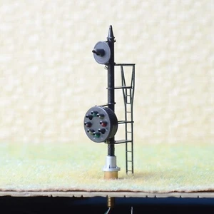 1 x HO scale model railroad dwarf B&O CPL color position light signal metal #U1S - Picture 1 of 5