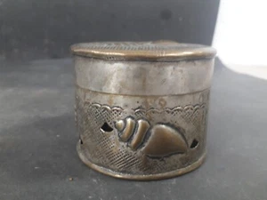 Dose Metalldose Deckeldose aus Blech Muschelmotiv - Bild 1 von 7