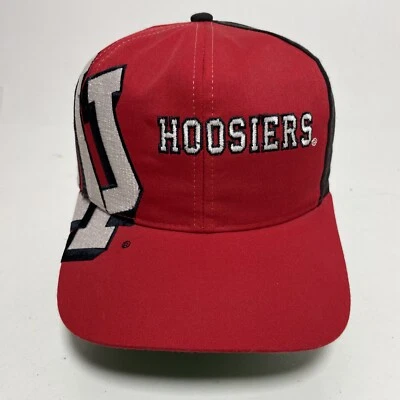 DE COLECCIÓN Indiana Hoosiers IU Sombrero Gorra Snapback Nuevo Sin Etiquetas Logo Grande Gemelos Empresa NCAA Foto 1 de 4